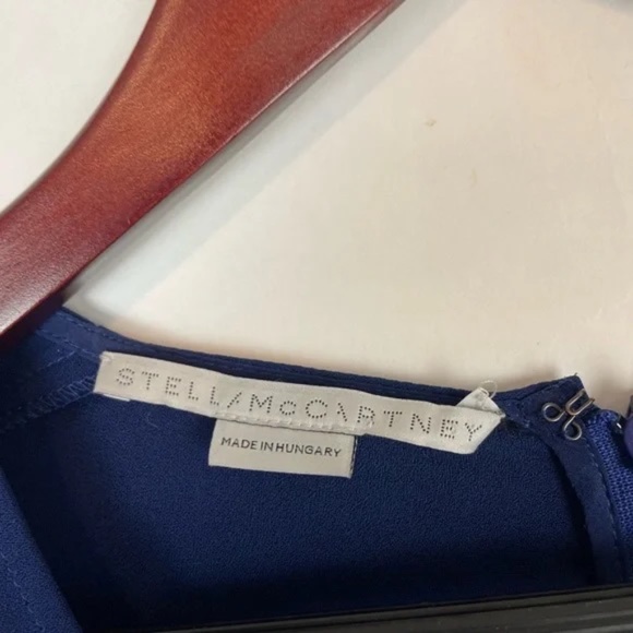 STELLA MCCARTNEY Sapphire Drawstring Tie Ruched Cady Jumpsuit sz 38/S $1275 - Picture 4 of 5